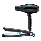 Babyliss Kit Black Planchita Ionica + Secador Pelo 2000w