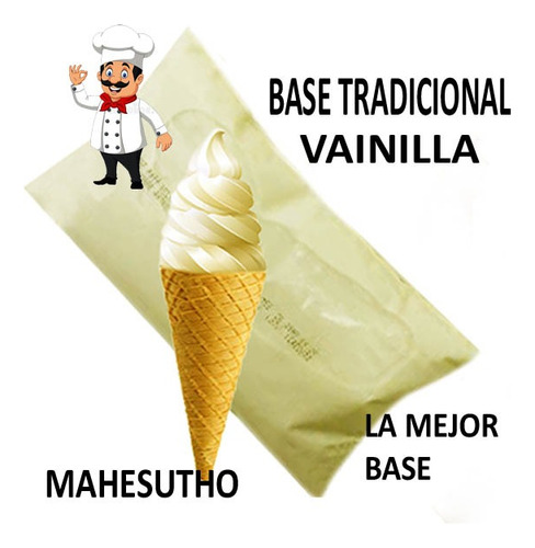 Base Para Helados Suave  Vainilla  O Chocolate 