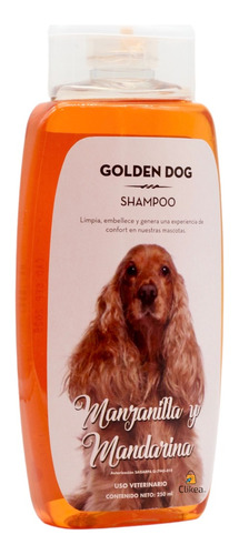 Shampoo Golden Dog Para Perro Mandarina Manzanilla 250 Ml 