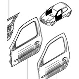 Puerta Delantera Izquierda Renault Clio Mio 3 Puerta Origina