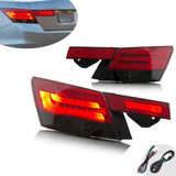 Vland Pair Led Tail Lights For 2008-2013 Honda Accord In Yyb