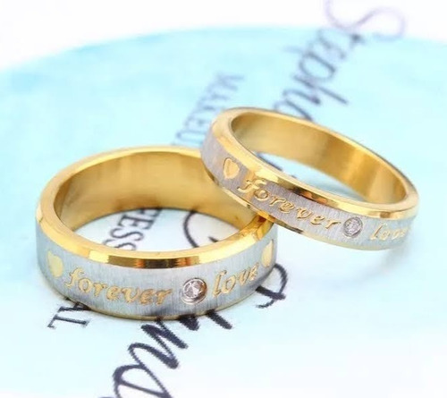 Par Anillos De Promesa Forever Love Novios Y Parejas