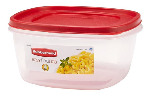 2 Contenedores Rubbermaid Easy Find Lids 3.3lts Original Usa