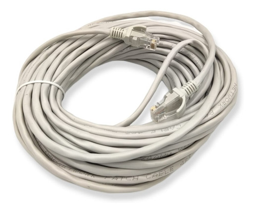 Cable De Red Utp Cat 5e Ethertnet 15 Metrs Gris Miki Imports