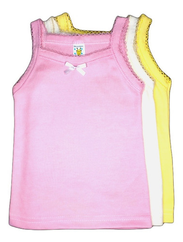 Camiseta Para Niña Color Pastel 3 Pack Tallas 1, 2 O 3