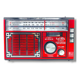 Radio Retro Dial Recargable Am/fm/sw Mp3 Microsd Solar 