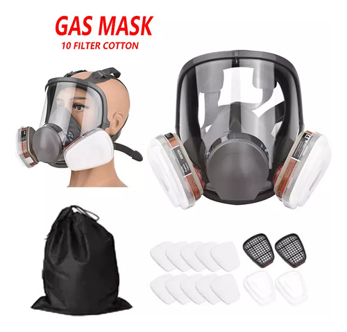 Pintura Anti-gás Cobertura Completa Mascara Para