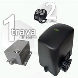 Kit Trava Eletrica+motor Para Portão Deslizante 1/5 + Txcar