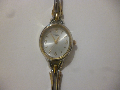 Reloj Timex De Cuarzo Tono Plateado Y Dorado De Dama
