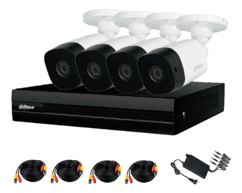 Dahua Kit Dvr 8ch Wizsense + 4 Camaras B1a21 2mp /accesorios