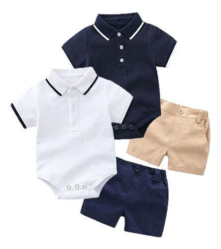 Conjunto Ropa 2 Piezas Body Bermuda Bebe Niño/maryshopcl