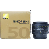 Objetiva Nikon 50mm 1.8 Af-d Novinha