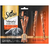 Botana - Sheba Meaty Tender Sticks Cat Treats, Pack Of 10