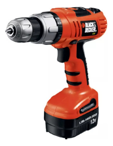 Taladro Inalambrico Percutor Black Decker Hp120k 10mm 12v