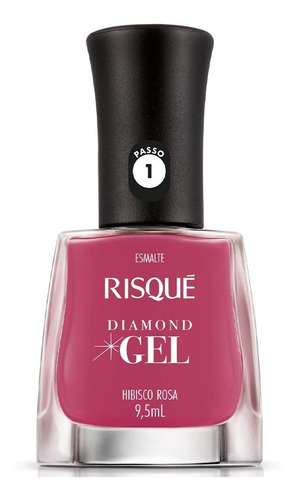 Esmalte Risque Diamond Gel Várias Cores Atacado Revenda Cores Hibisco Rosa