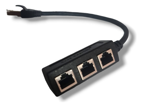 Adaptador Conector Hub Divisor Splitter 3 Lan Rj45 A Rj45