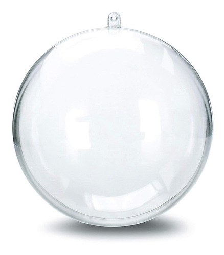  200 Bolas Esferas Plastica Transparente Para Decorar 8cm 