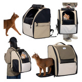 Mochila Back Pack Transportadora Gato Perro Mascota Grande