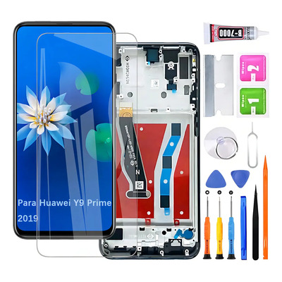 Pantalla Para Huawei Y9 Prime 2019 Stk-lx3 Display Con Marco | Envío gratis