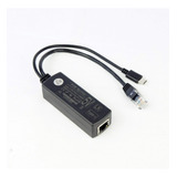 Divisor Poe Gigabit Usb Tipo C Activo 48v A 5v Para