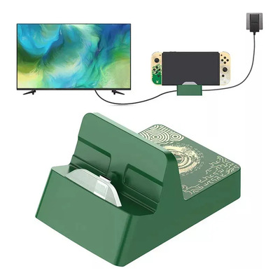 Adaptador Base Dock Para Nintendo Switch / Nintendo Switch Oled, Estación De Acoplamiento Tv Para Nintendo Switch Con Adaptador Hdmi 4k, Puerto Usb 3.0 Y Puertos De Carga Tipo C