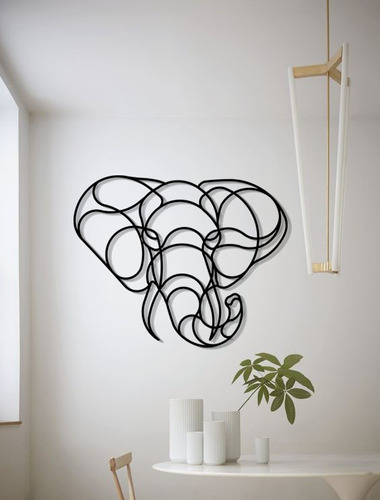 Cuadro Elefante 70 X 70 Cm Mdf De 6mm Grosor 