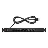 Protetor Eletrônico Com 8 Tomadas Para Rack Epr 208 Preto Intelbras 110v/220v