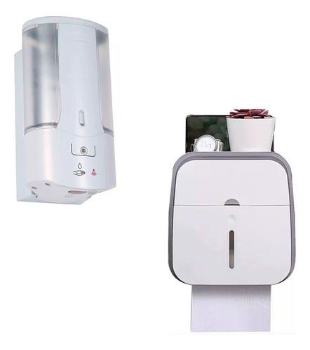 Combo Dispenser Jabón Sensor 550140 + Dispenser Papel 505507