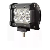 Faro Led Alta Potencia 18w Para Camión/ Moto/  4x4 /agro 