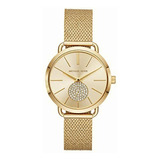 Mkswc Mk3844 Reloj Extensible Acero Dorado, Caratula Dorado,