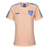 Remera Diadora Velez Mujer Futbol Algodon Deportiva