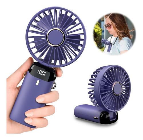 Ventilador De Mano Portátil Plegable Recargable Por Usb