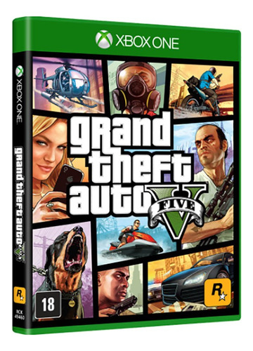 Gta 5 Grand Theft Auto V Xbox One Mídia Física Usado