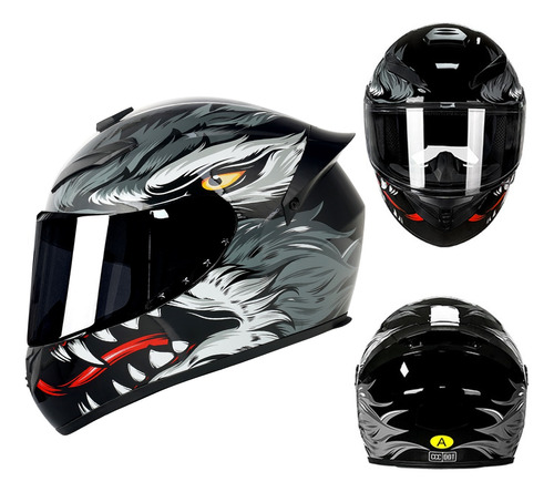 Casco De Moto Con Visera Abatible Y Plegable Certificado Dot