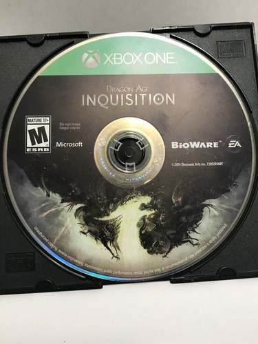 Dragon Age Inquisition Usado Para Xbox One Blakhelmet C