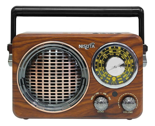 Radio Am/fm Vintage Con Mp3/bt,aux Nisuta - Nsrv17