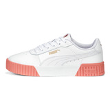 Tenis Puma Carina 20 Mujer-blanco/rosa Gold