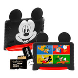 Tablet Infantil Mickey Mouse 32gb + Cartão De Memória 64gb