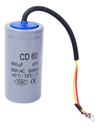 Condensador De Arranque De Motor Cd60 300v Ac 900uf Para Air