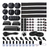 192 Pcs Kit De Gestión De Cables 4 Fundas Organizadoras De C