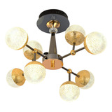 Lámpara Candil Led Diseño De Lujo Nórdico Moderno Benkel
