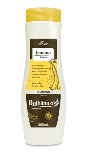 Shampoo Banana E Chia Bothânico Hair 500ml