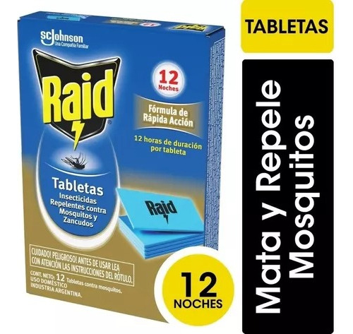 Tabletas Raid 12 Unidades