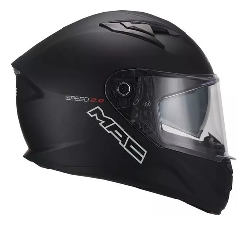 Casco Moto Mac Speed 2.0 Solid Negro Mate Doble Visor By Ls2