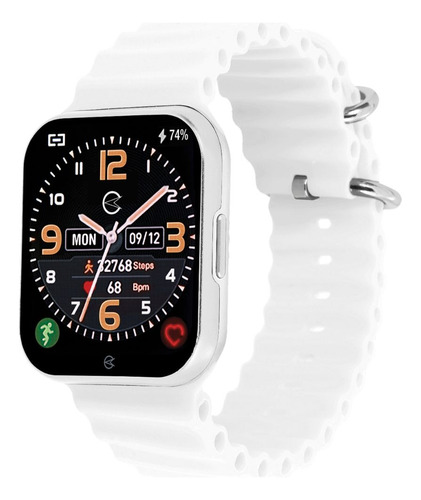 Champion Smartwatch Ch50033 C033 1.72mm Caixa 1.72mm De  Liga De Alumínio E Abs  Branca, Pulseira  Como Na Foto E O Arco  Prata Ch50033