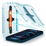 Glas Fit Vidrio Templado Compatible Con iPhone 12 Max Paquet