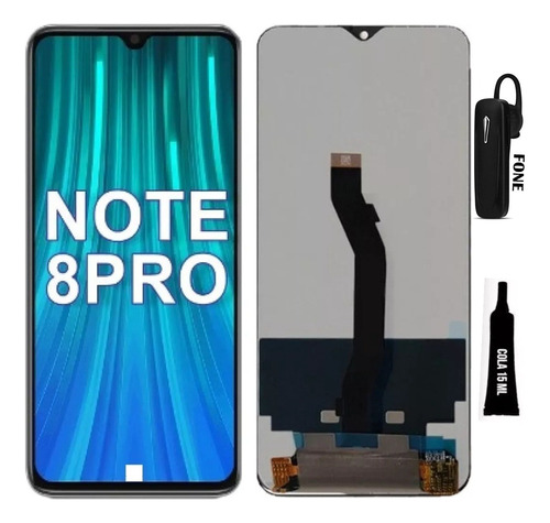 Display Frontal Tela Touch P/ Xiaomi Note 8 Pro Premium 