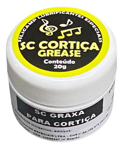 Graxa Para Cortiça Saxofone Trombetes Clarinene Tuba 20g