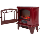 Calefactor Eléctrico Chimenea Rojo Duraflame