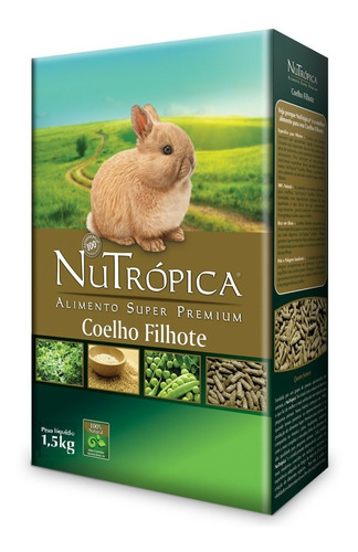 Ração Nutrópica Para Coelho Filhote - 1,5kg